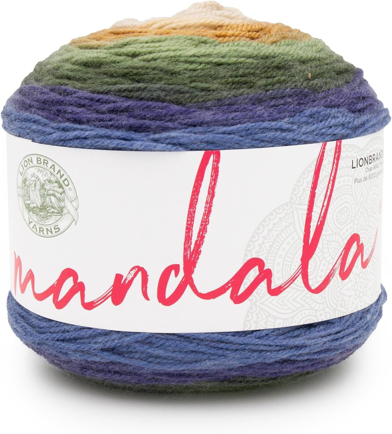 Mandala Yarn, Multicolor Yarn for Crocheting and Knitting, Craft Yarn, 1-Pack, Cupid