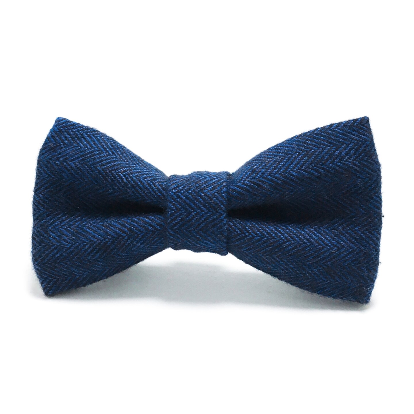 Navy Blue Herringbone Flannel Tweed Dog Bow Tie MakerPlace by Michaels