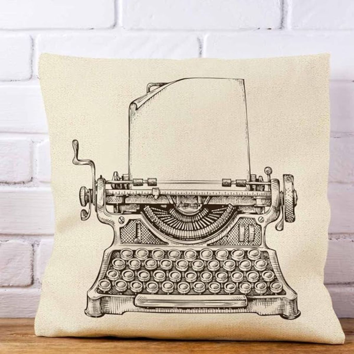 18 Inches Vintage Typewriter Pillow Cover
