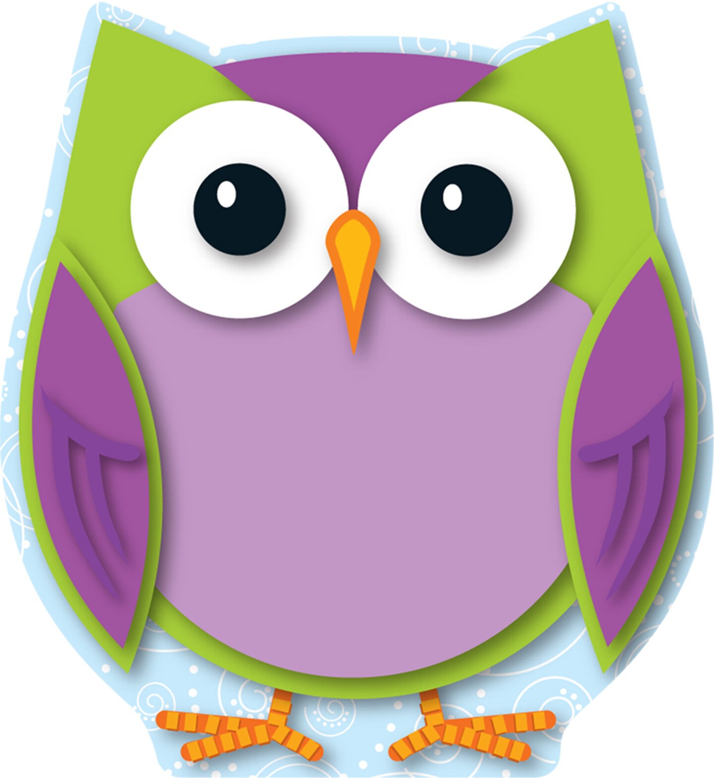 Carson Dellosa 36-Piece Mini Owl Cutouts, Colorful Bird Cut Outs for Party and Halloween Decorations, Bulletin Board, Posterboard, Name Tags, and Classroom Decor