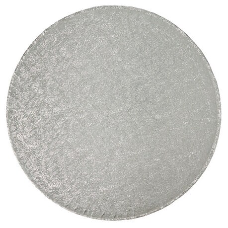 10&#x22; Round Silver Foil Cake Board Drum