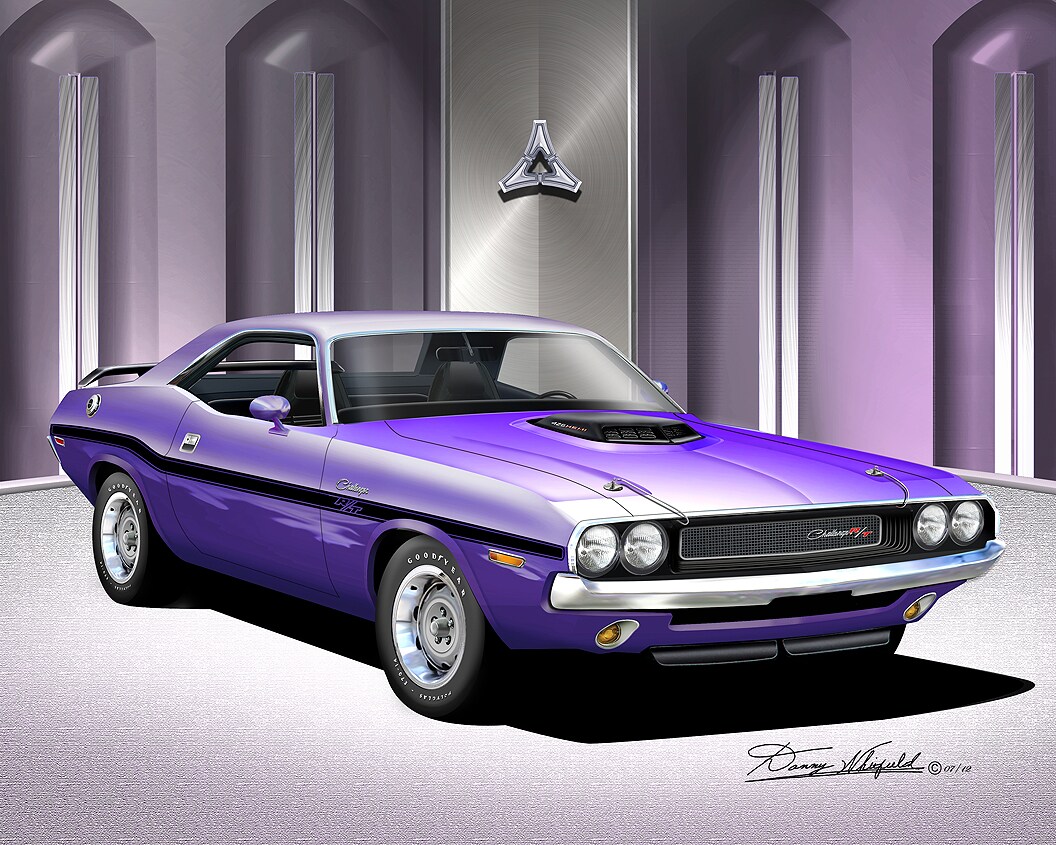 1970 Dodge Challenger Shaker - Plum Crazy Purple - Fine Art Prints by ...