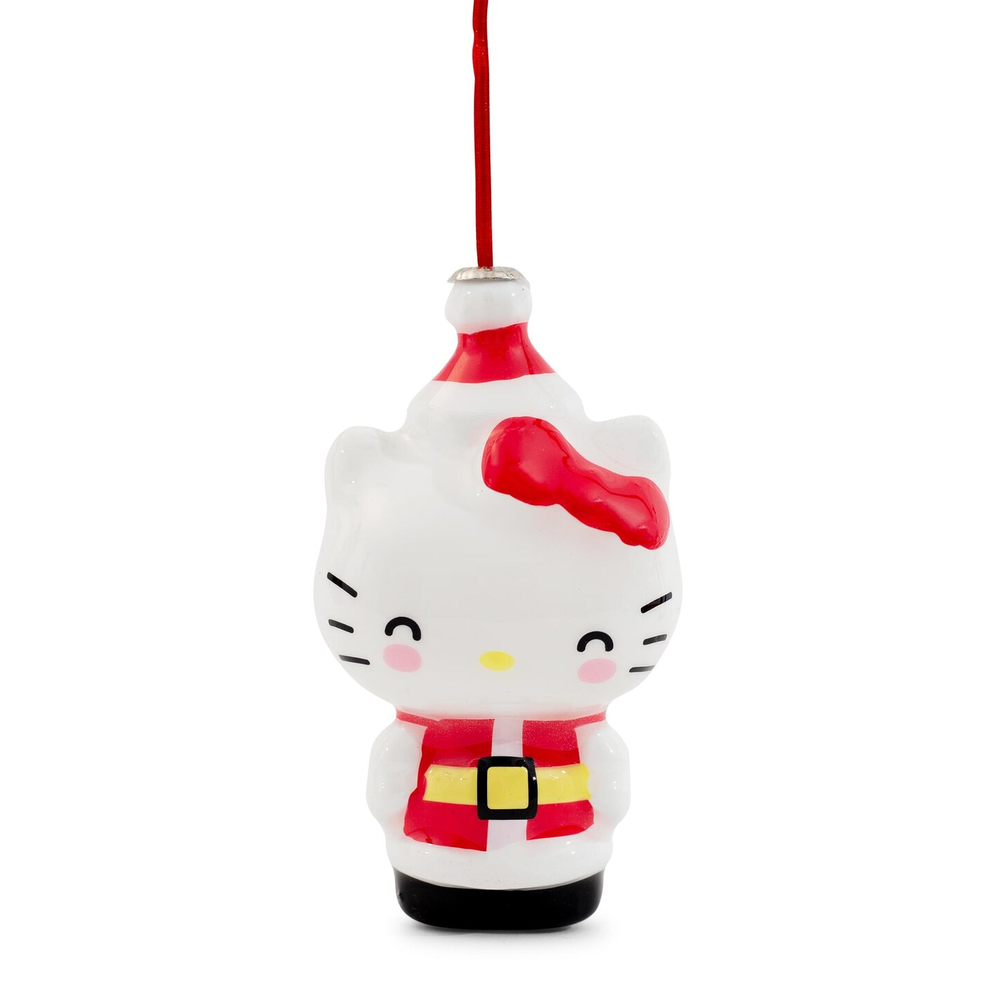 Sanrio Hello Kitty Santa 4-Inch Shatterproof Decoupage Ornament
