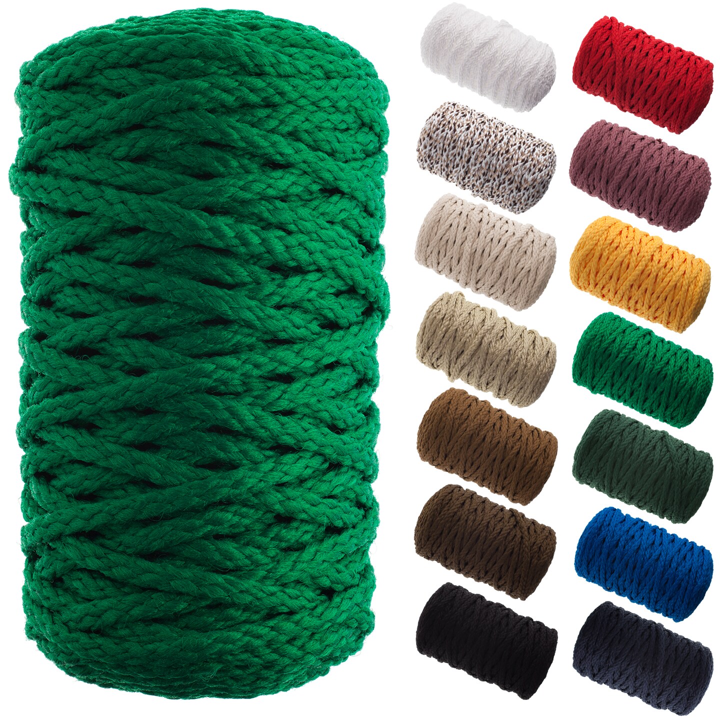 John Bead 6mm Braided Macrame Cord 70yds