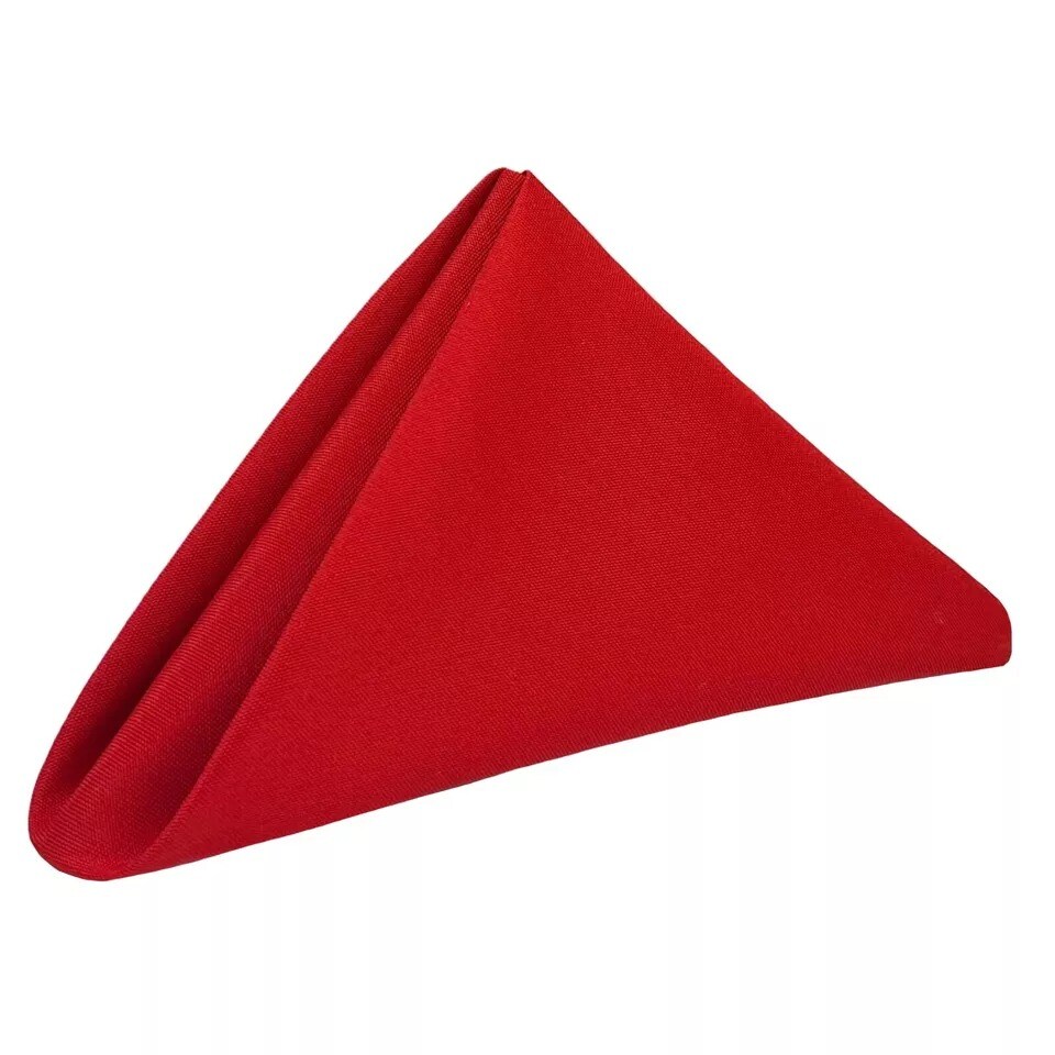 20&#x22; Square Premium Polyester Cloth Dinner Napkins