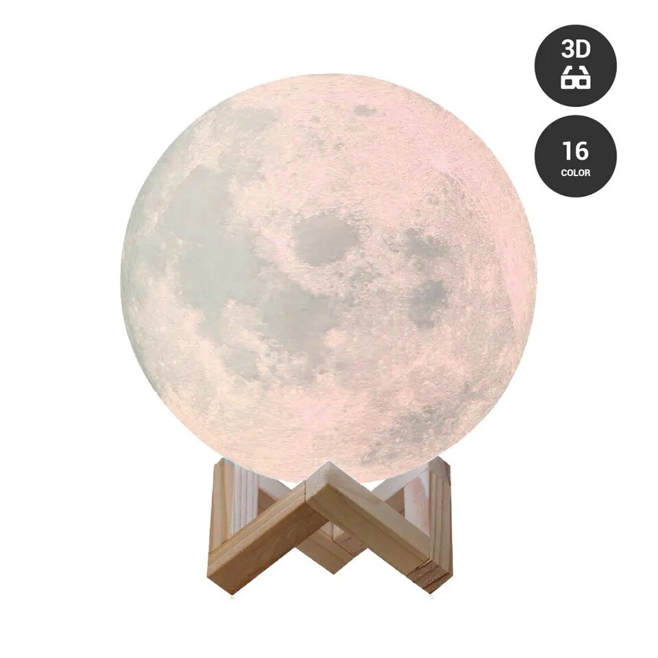 3D Moon Night Light Table Lamp