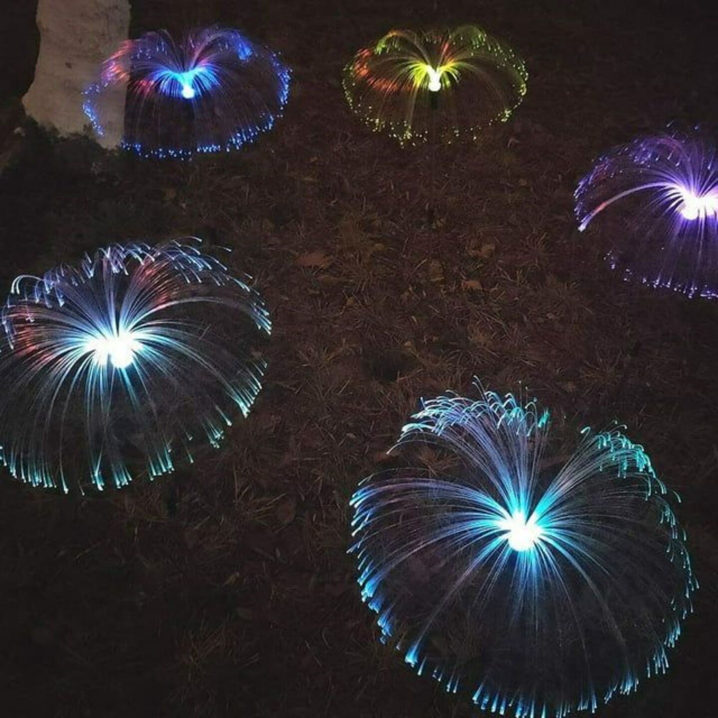 5pcs Solar Powered Garden Lights Outdoor Jellyfish Lamp