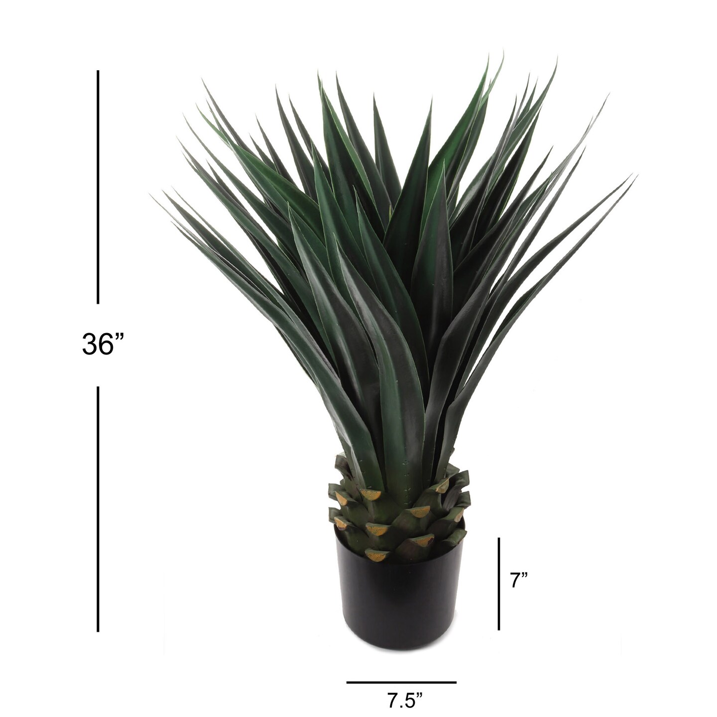 36" Artificial Agave Plants 2-Pack - Realistic Succulent Décor, Indoor/Outdoor Use, Home & Office Accents - Year-Round Style, Floral Home by Artificial Flowers