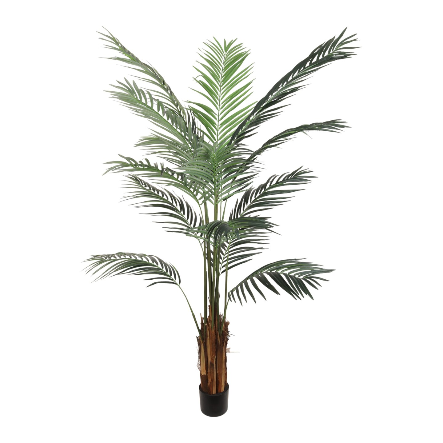 6ft Areca Palm Tree in Black Pot with 567 Realistic Leaves by Floral Home&#xAE;