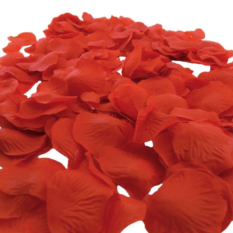 5 Pack 100 pcs Silk Red Rose Petals