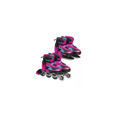 Rugged Racers Kids Adjustable and Convertible Rollerblade and Ice Skate Medium