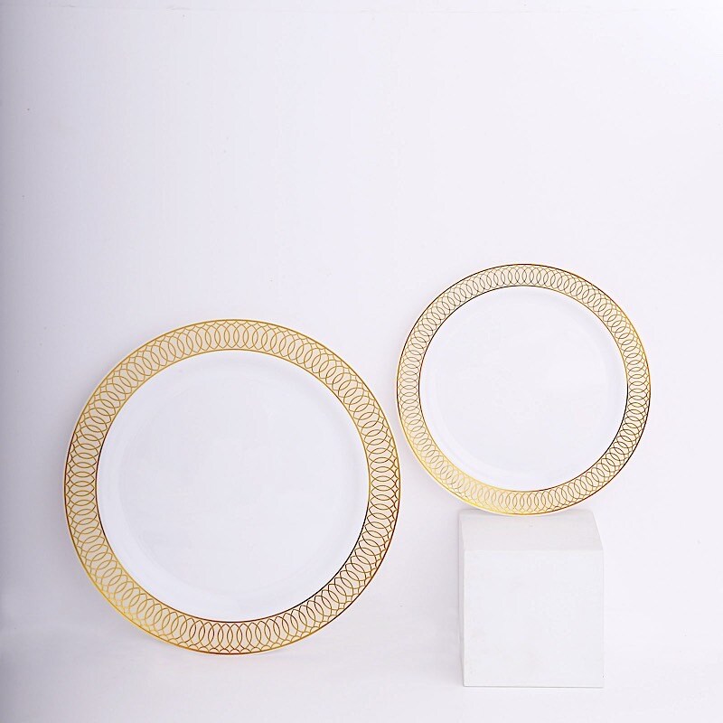 10 Round 10 in Disposable Dinner Plastic PLATES