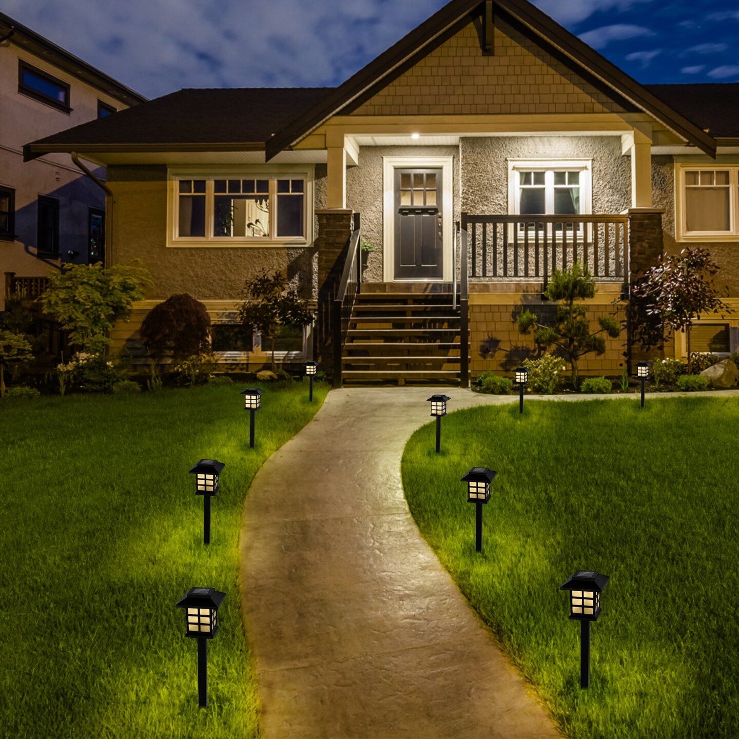 Solar Pathway Lights LED Waterproof Garden Landscape Lamp