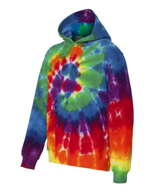 DYENOMITE&#xAE; Youth Multi-Color Swirl Hooded Tie-Dyed Sweatshirt