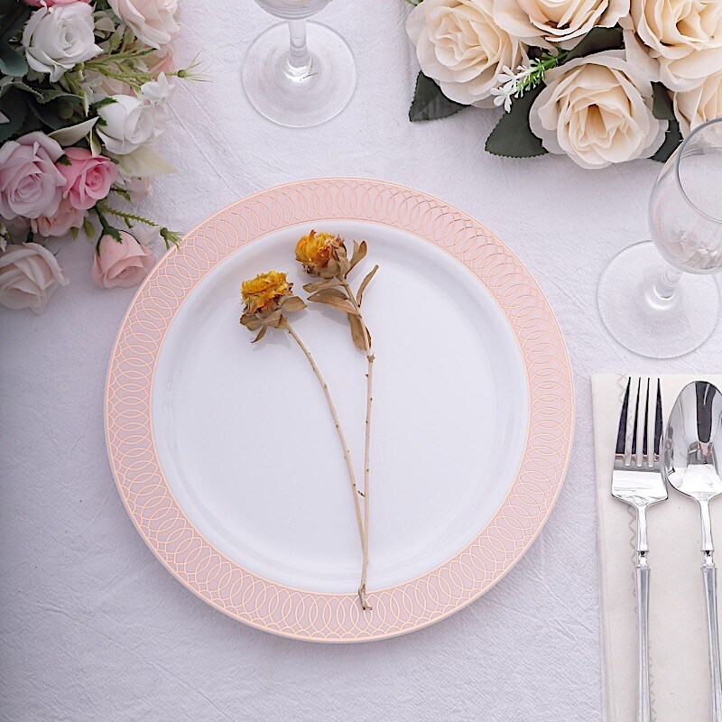10 Round 10 in Disposable Dinner Plastic PLATES