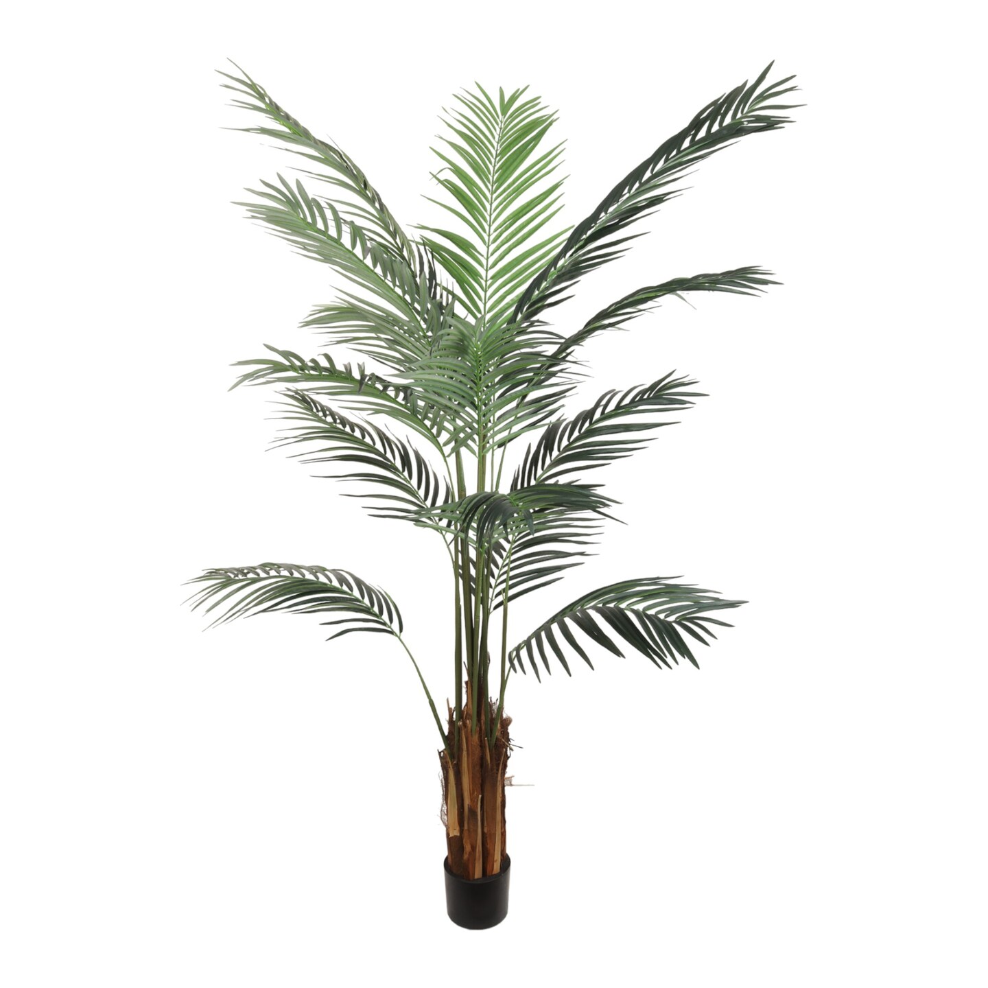 6ft Areca Palm Tree in Black Pot with 567 Realistic Leaves, Floral Home by Artificial Flowers