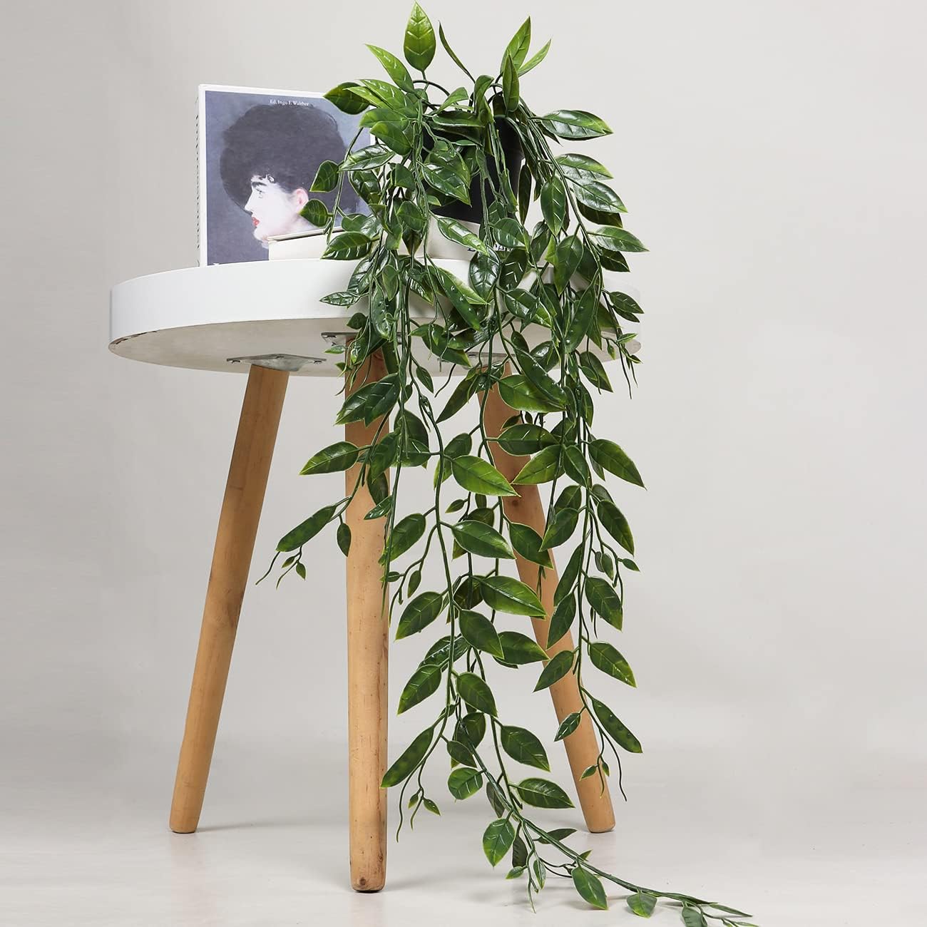 Serene Verde: Artificial Hanging Plants 3 Pack for Effortless Indoor Greenery Decor