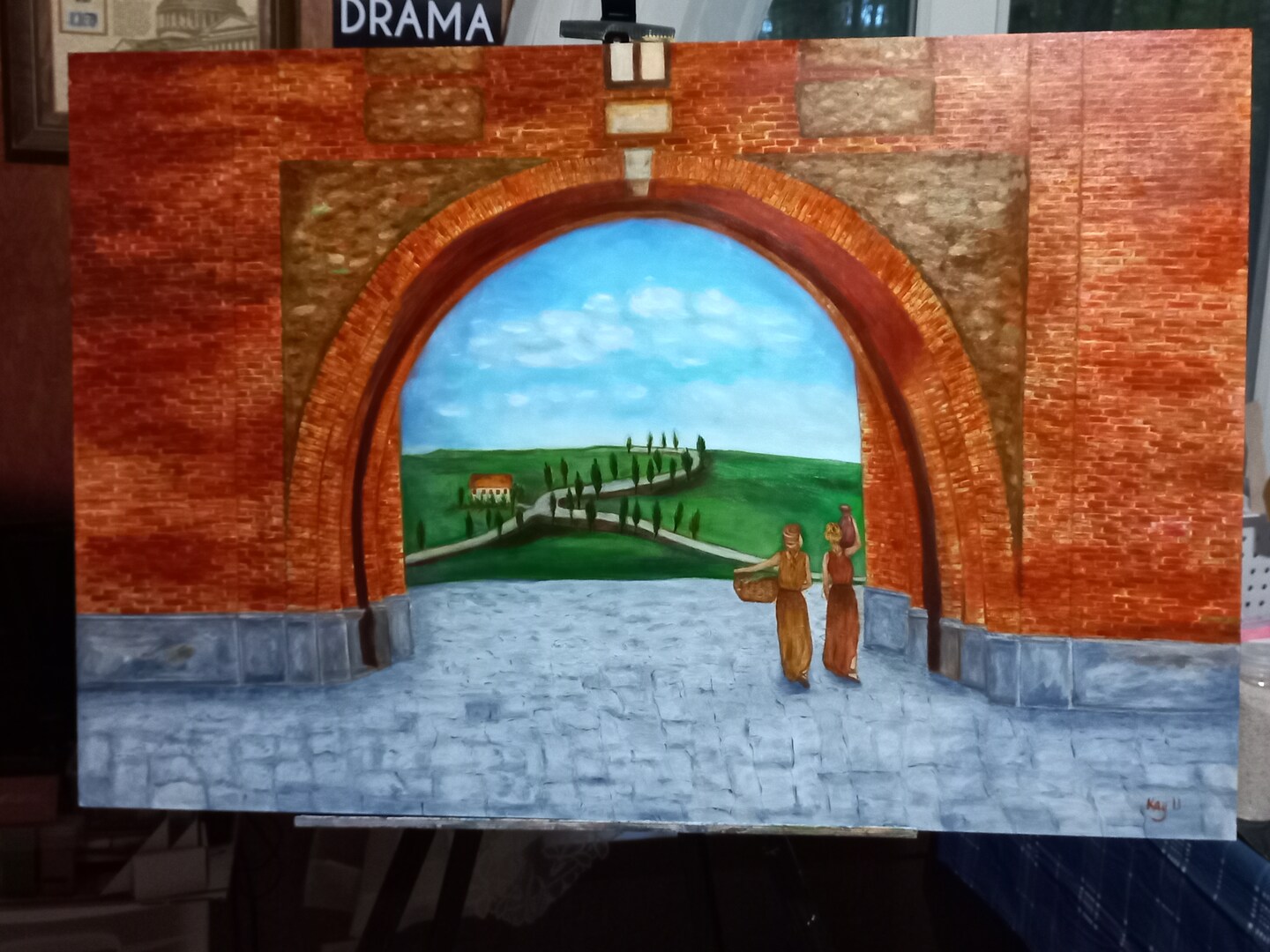 Tuscany Archway Oil Painting | MakerPlace by Michaels