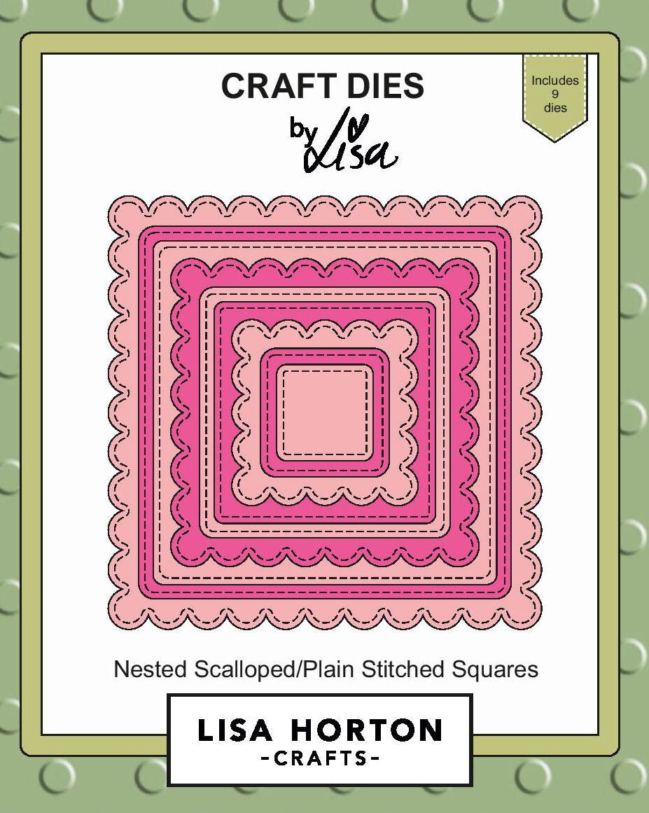 Lisa Horton --That Craft Place Lisa Horton Crafts Die Set - Nested Scalloped Square