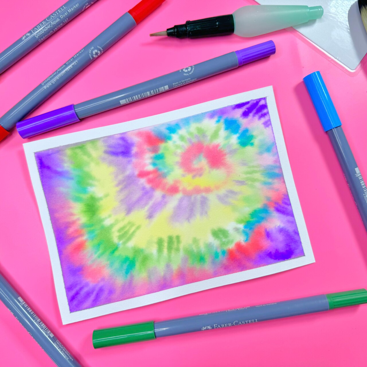 Watercolor Tie Dye Art with Faber-Castell®