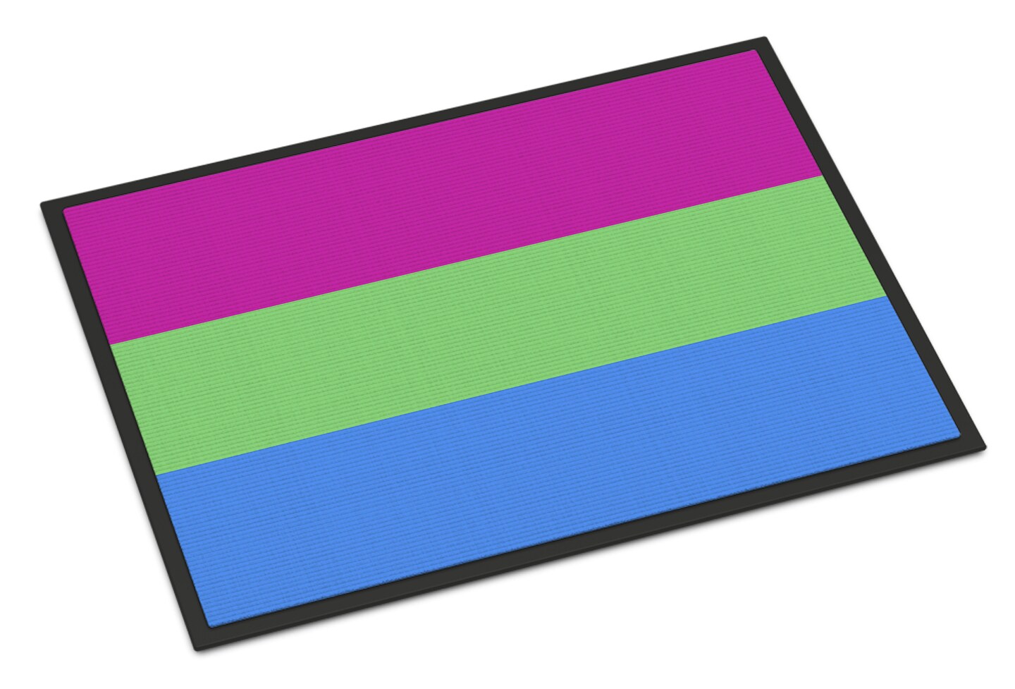 Caroline's Treasures Polisexual Pride Indoor or Outdoor Mat 18x27
