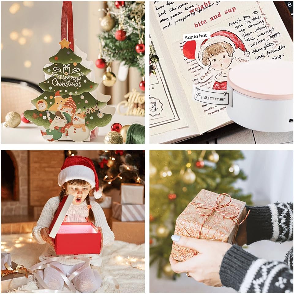 vretti® HP3 Portable Thermal Mini Label Printer Machine Maker with Tape