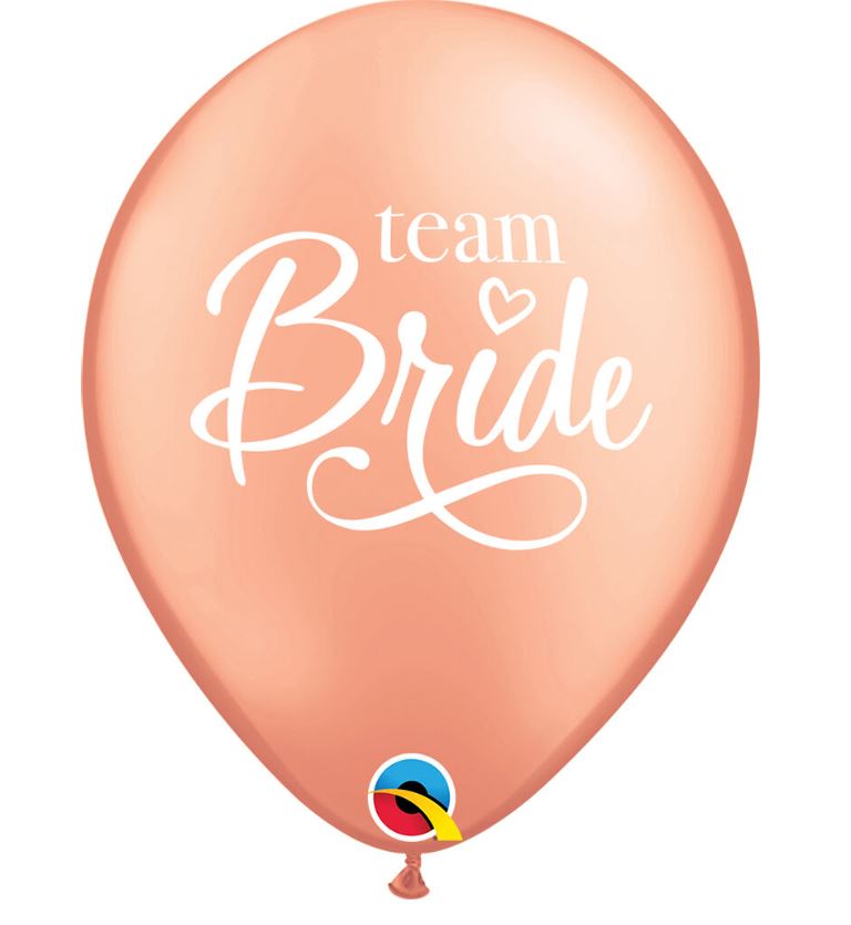 Team Bride 11&#x22; Latex Balloons, 10ct