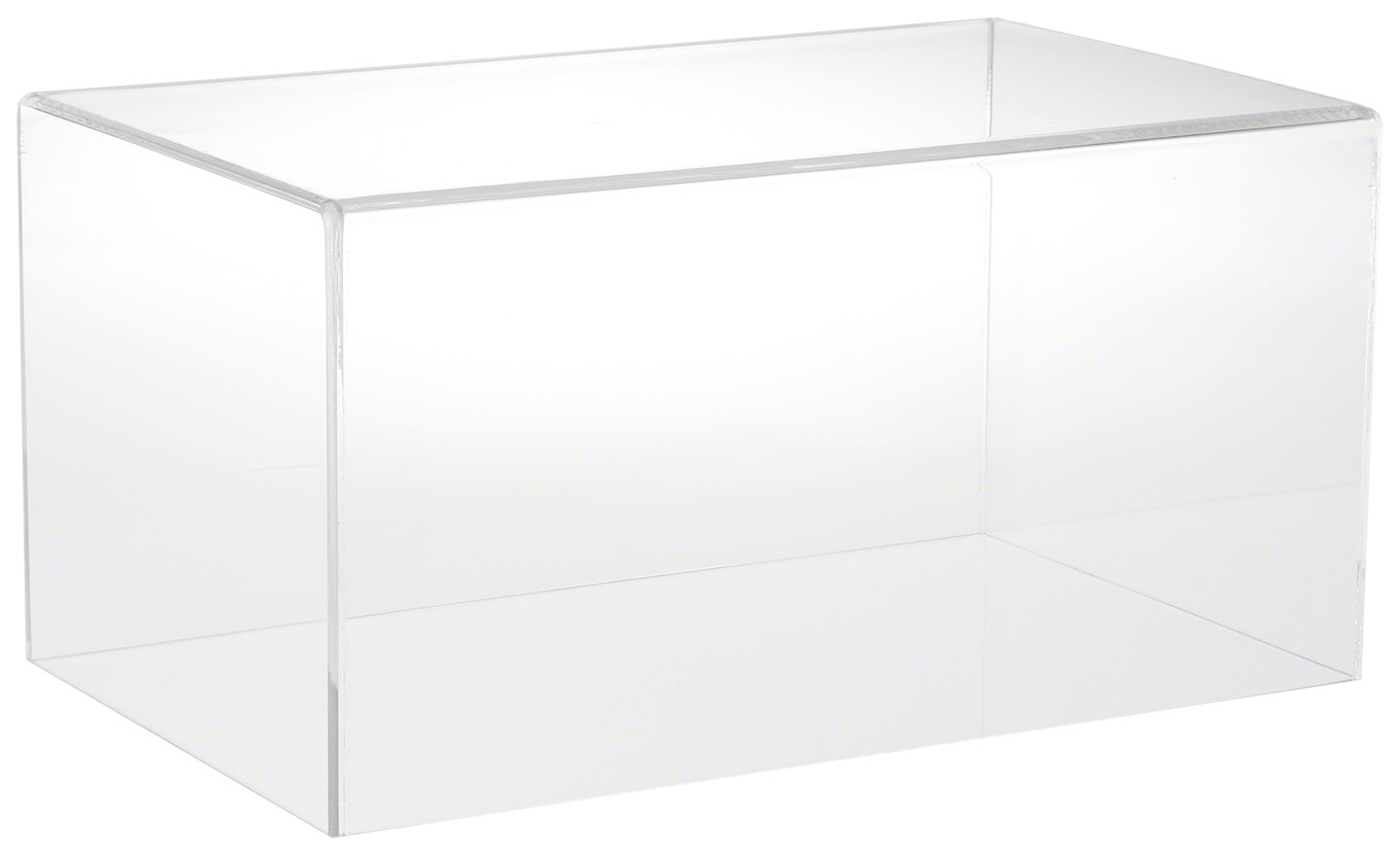 Plymor Clear Acrylic Display Case with Hardwood Base, 16