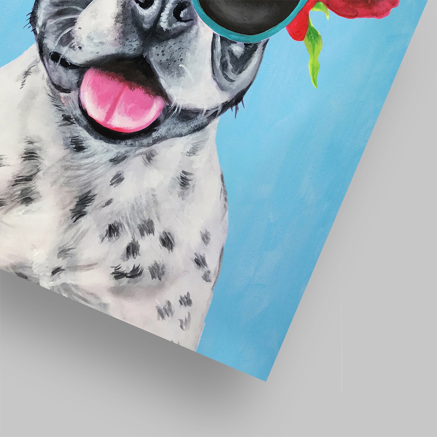 Bulldog Flower Power by Coco De Paris  Poster Art Print - Americanflat