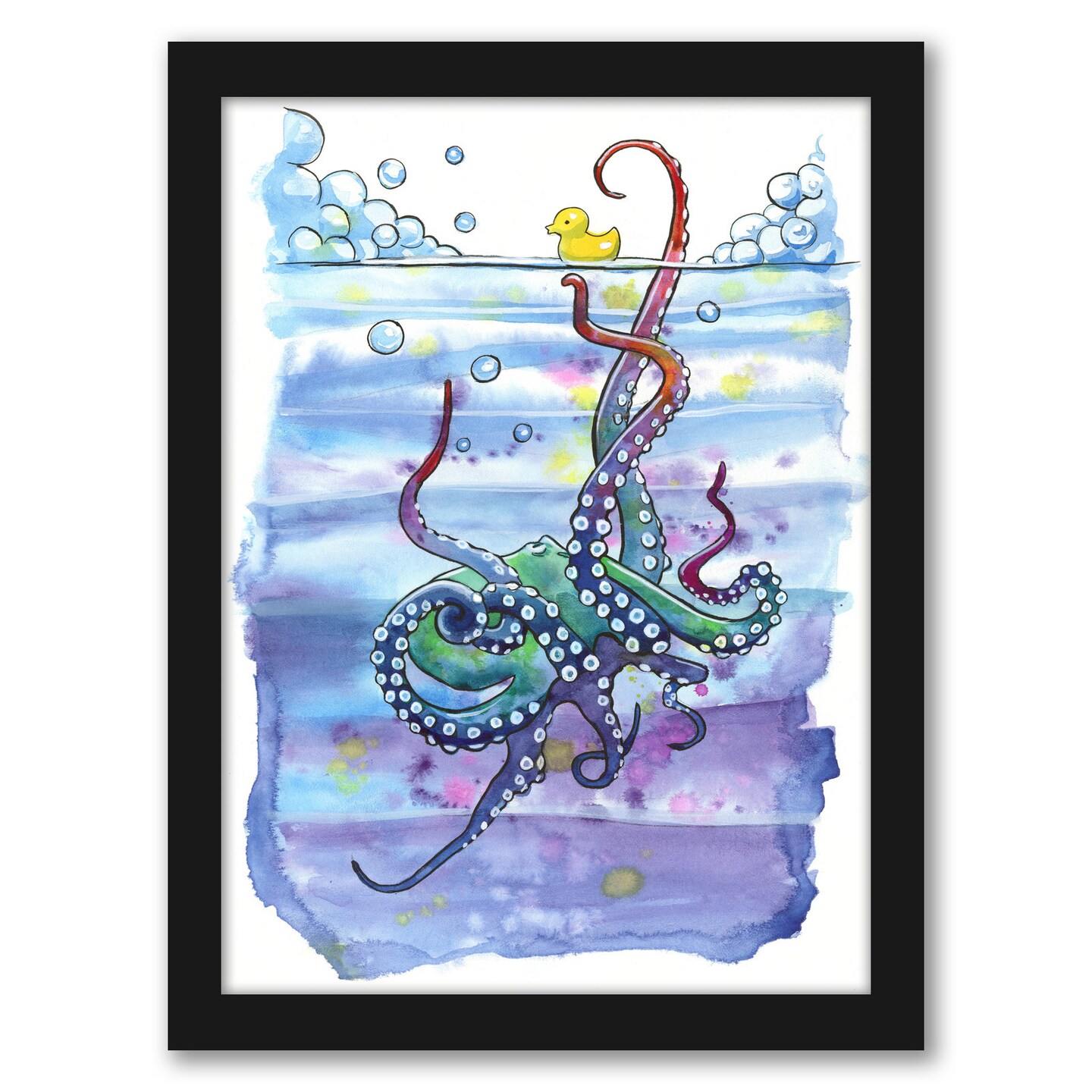 Bath Time Octopus by Sam Nagel Frame  - Americanflat