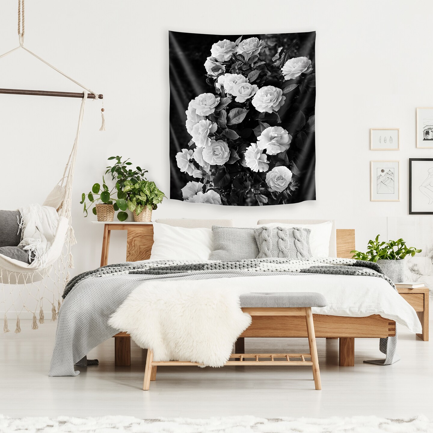 Roses by Sisi and Seb  Wall Tapestry - Americanflat