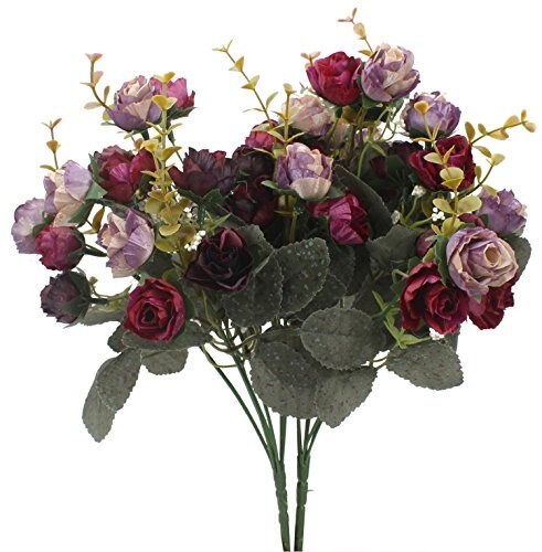 Mini Artificial Flower Bouquet, Mini Roses Artificial Flowers