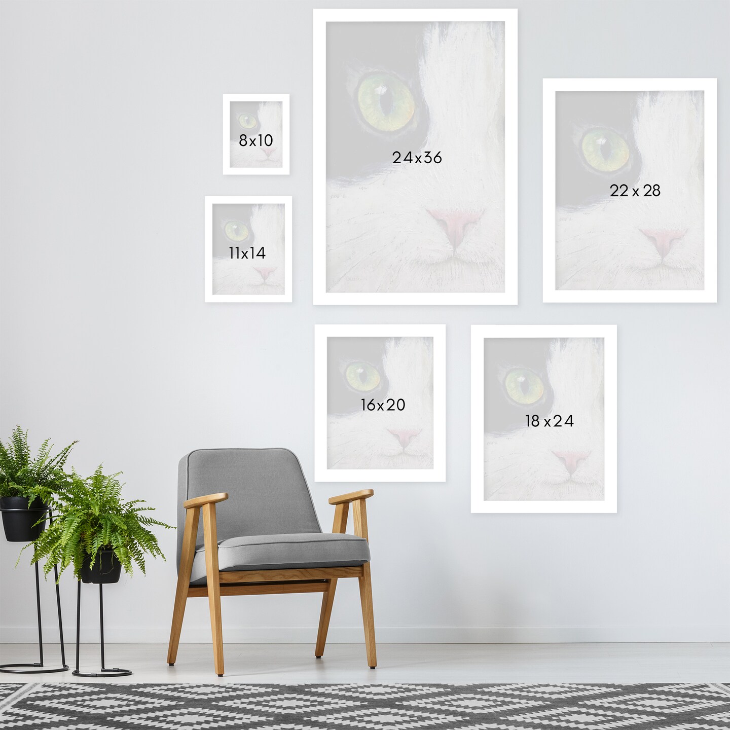 Japanese Bobtail Cat by Michael Creese Frame  - Americanflat