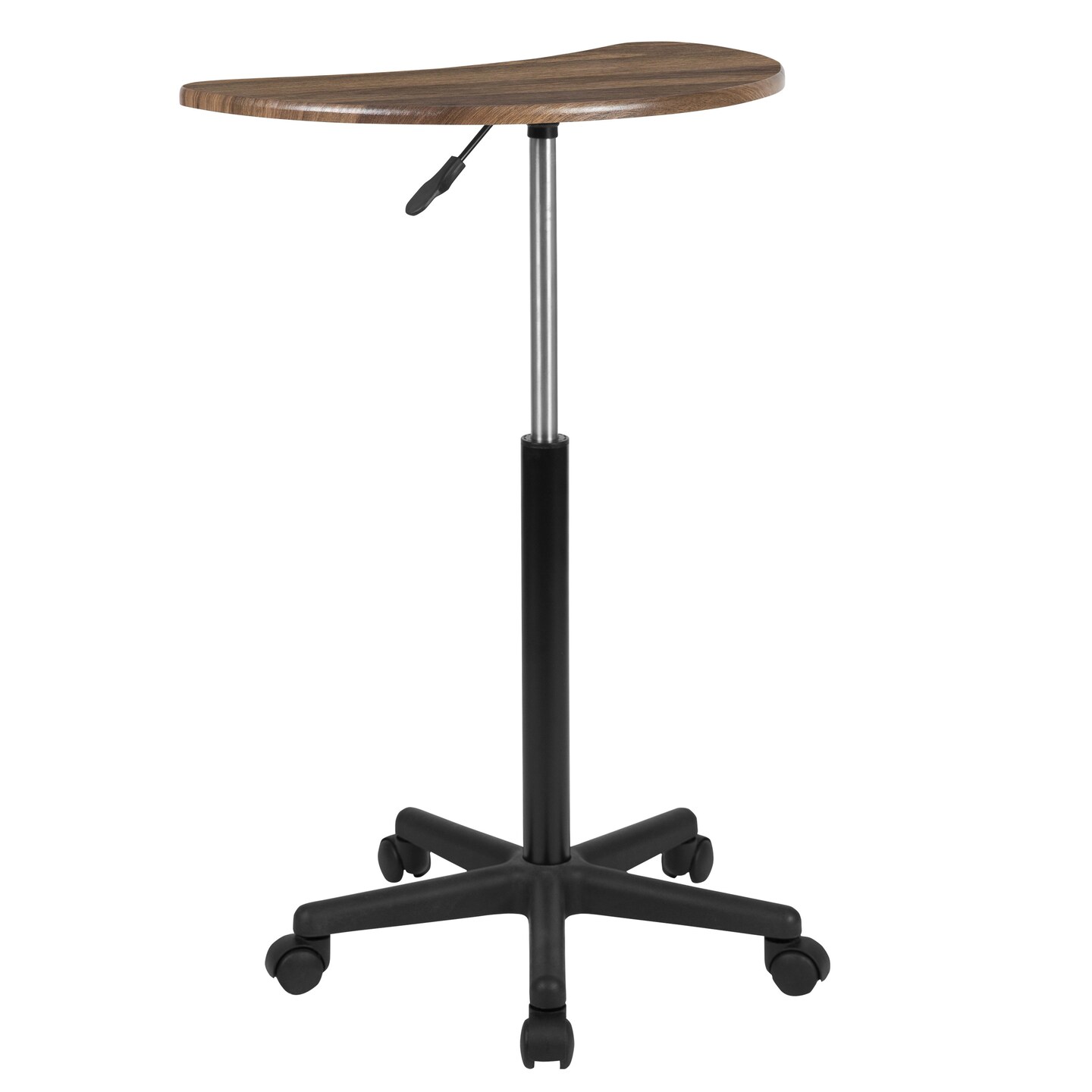 Emma and Oliver Sit to Stand Mobile Laptop Computer Desk - Portable Rolling Standing Desk