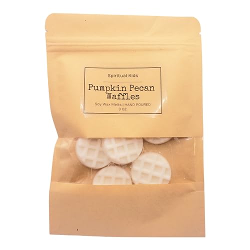 Pumpkin Pecan Waffles Soy Wax Melts 3oz HIGHLY SCENTED | Fall Wax Melts Food Scented Melts | Birthday Gift | Waffle Shaped Melts