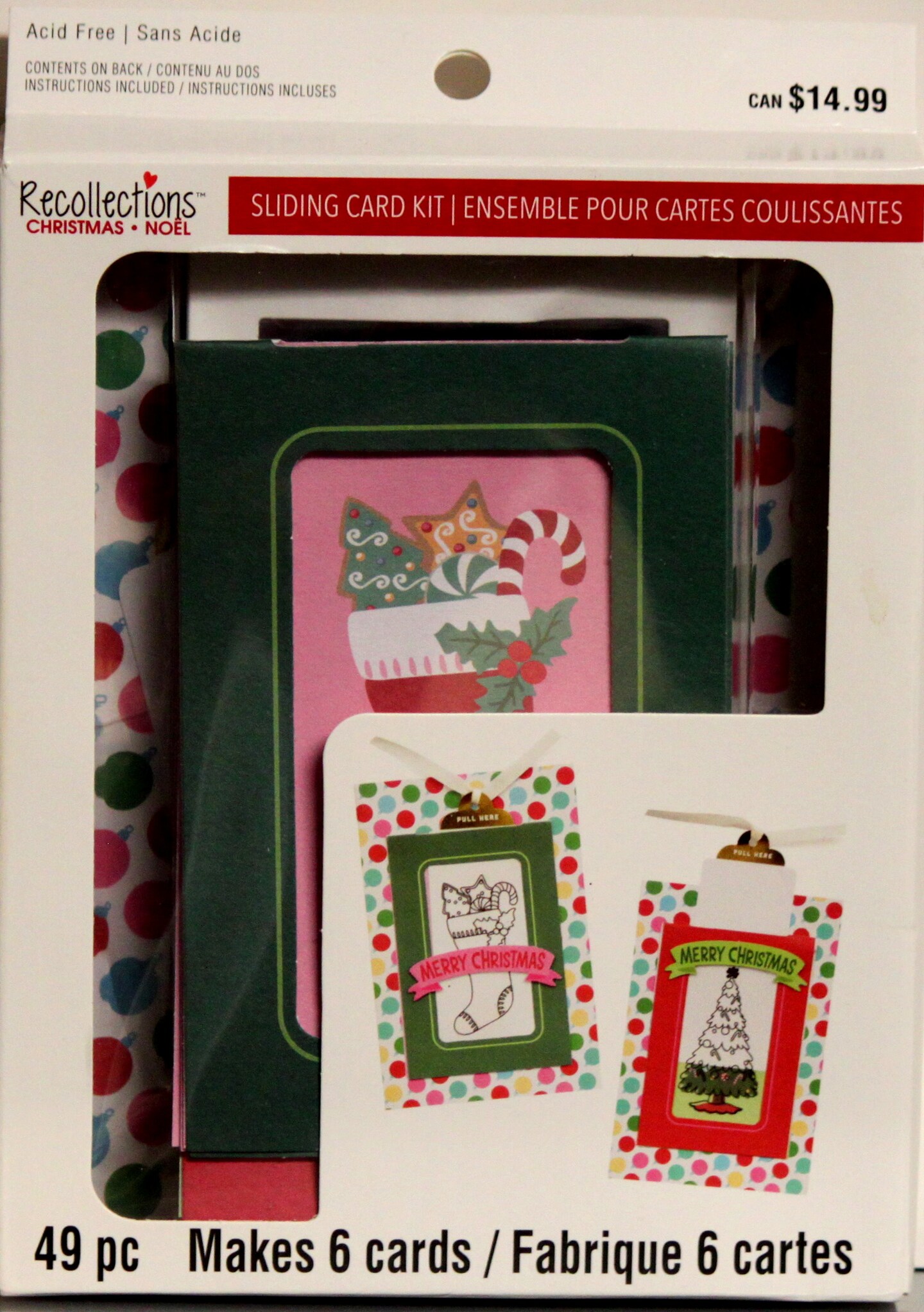 Recollections Christmas Sliding Card Kit Michaels