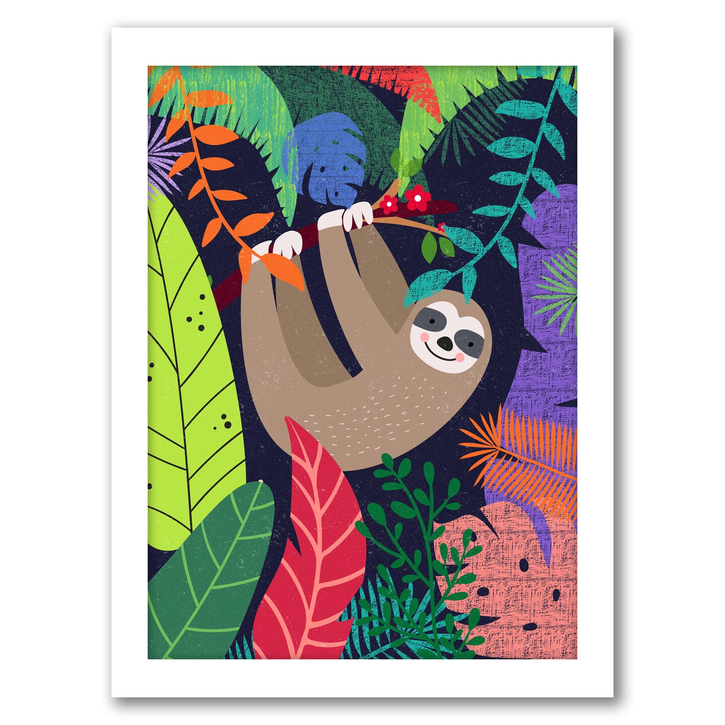 Tropical Sloth by Elena David Frame  - Americanflat