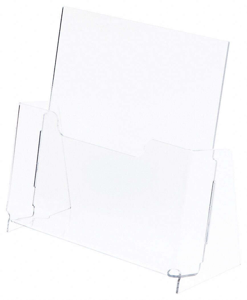 Plymor Clear Acrylic Magazine / Catalog Literature Holder (Countertop ...