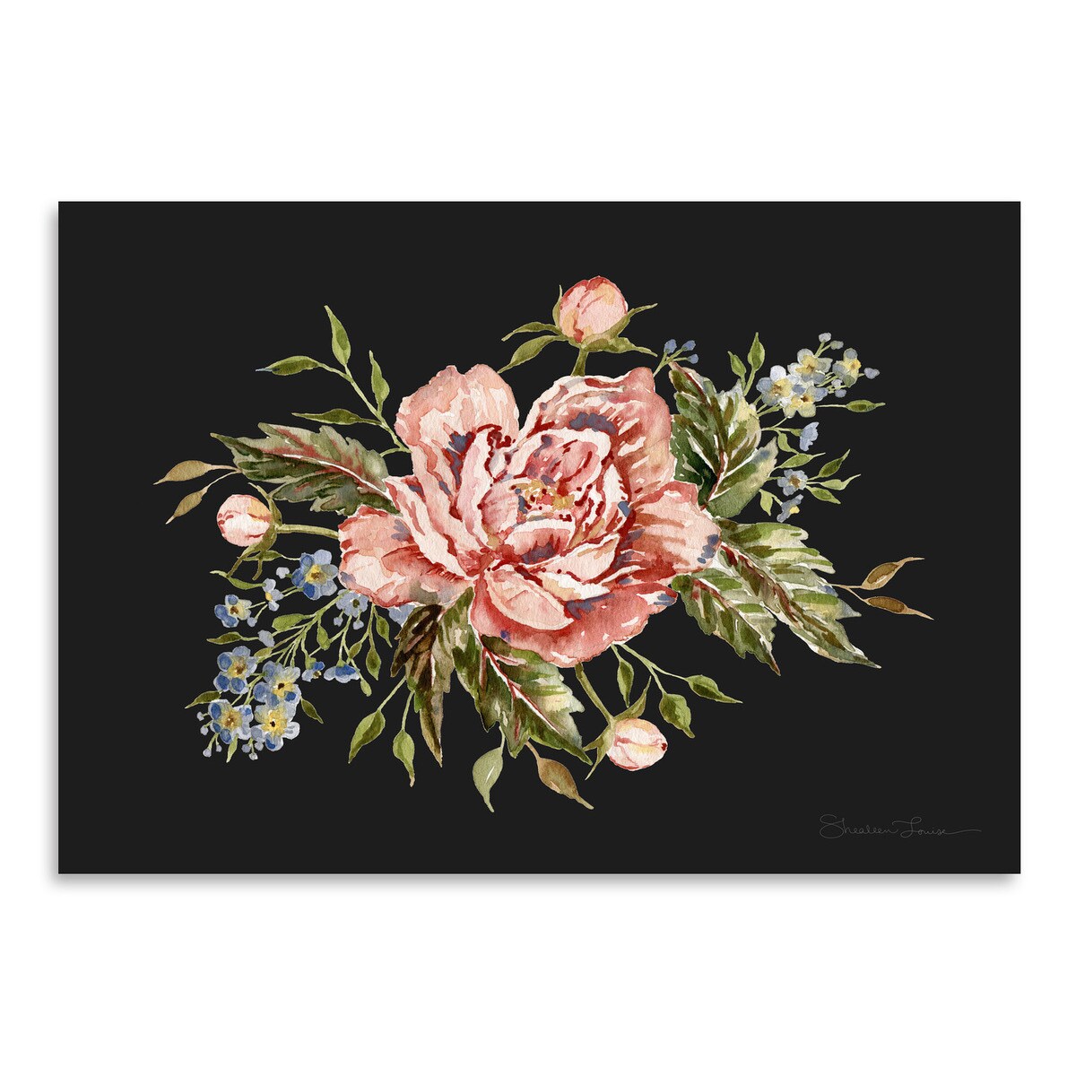 Poster Art Print - Pink Wild Rose Bouquet by Shealeen Louise  - Americanflat