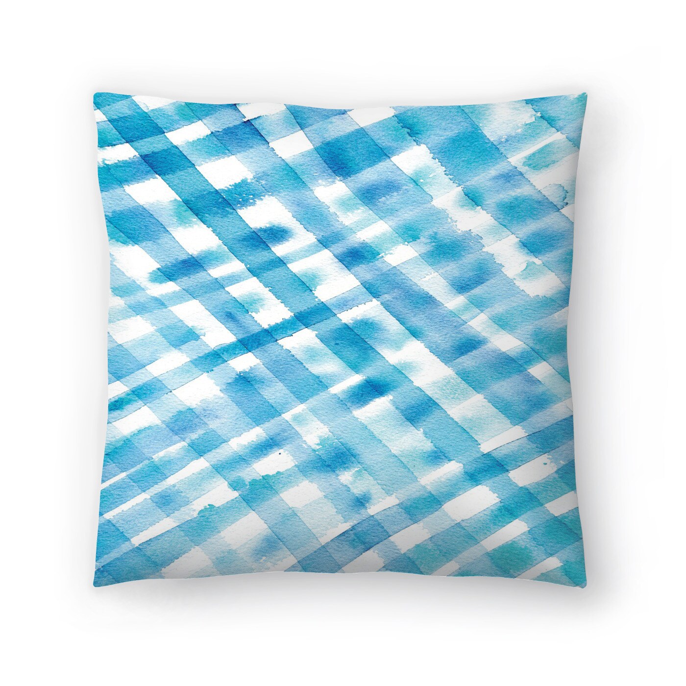 Flor Indigo Cross Stripe Throw Pillow Americanflat Decorative Pillow