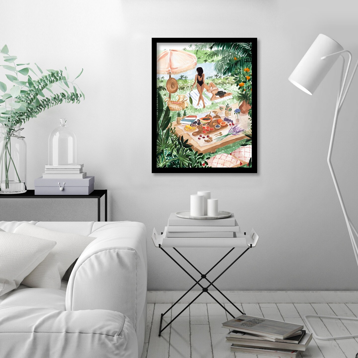 Picnic In The South Of France by Sabina Fenn Frame  - Americanflat