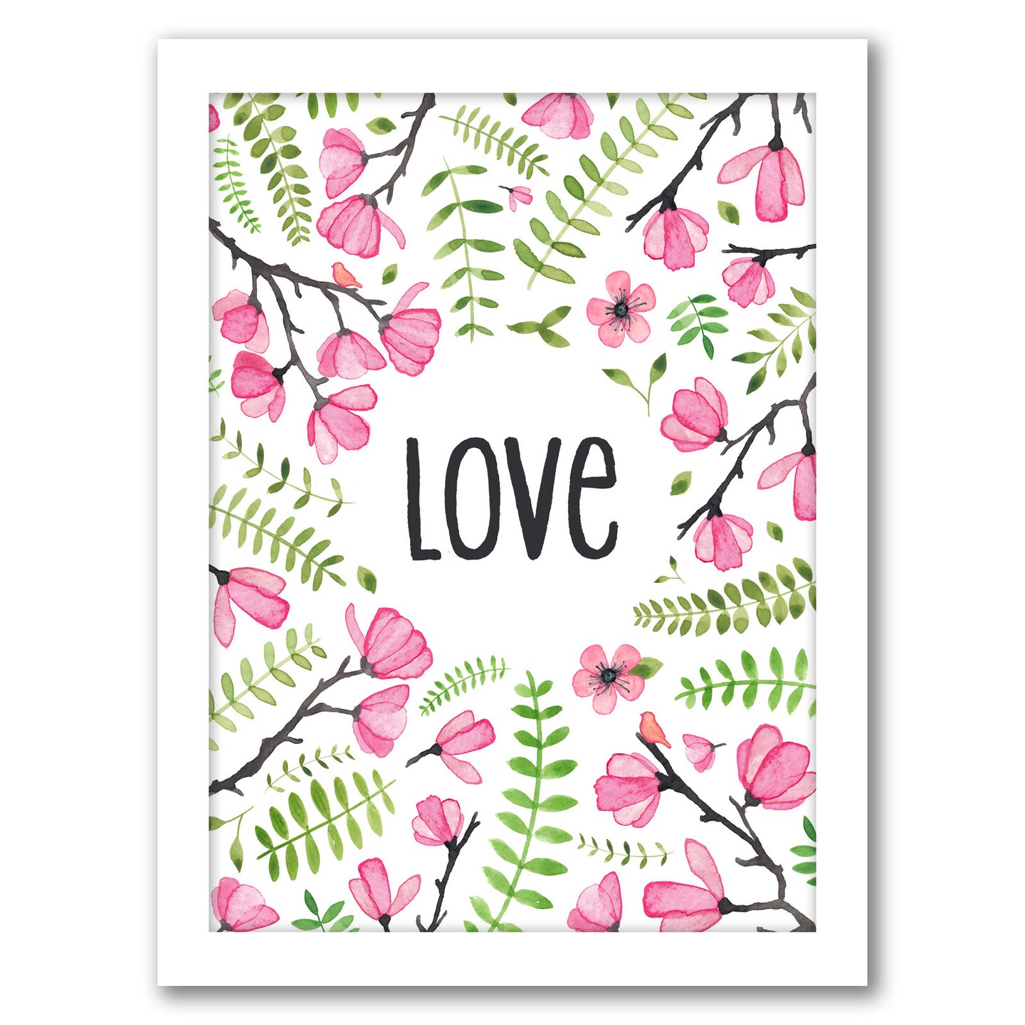 Love Floral by Elena Oneill Frame  - Americanflat