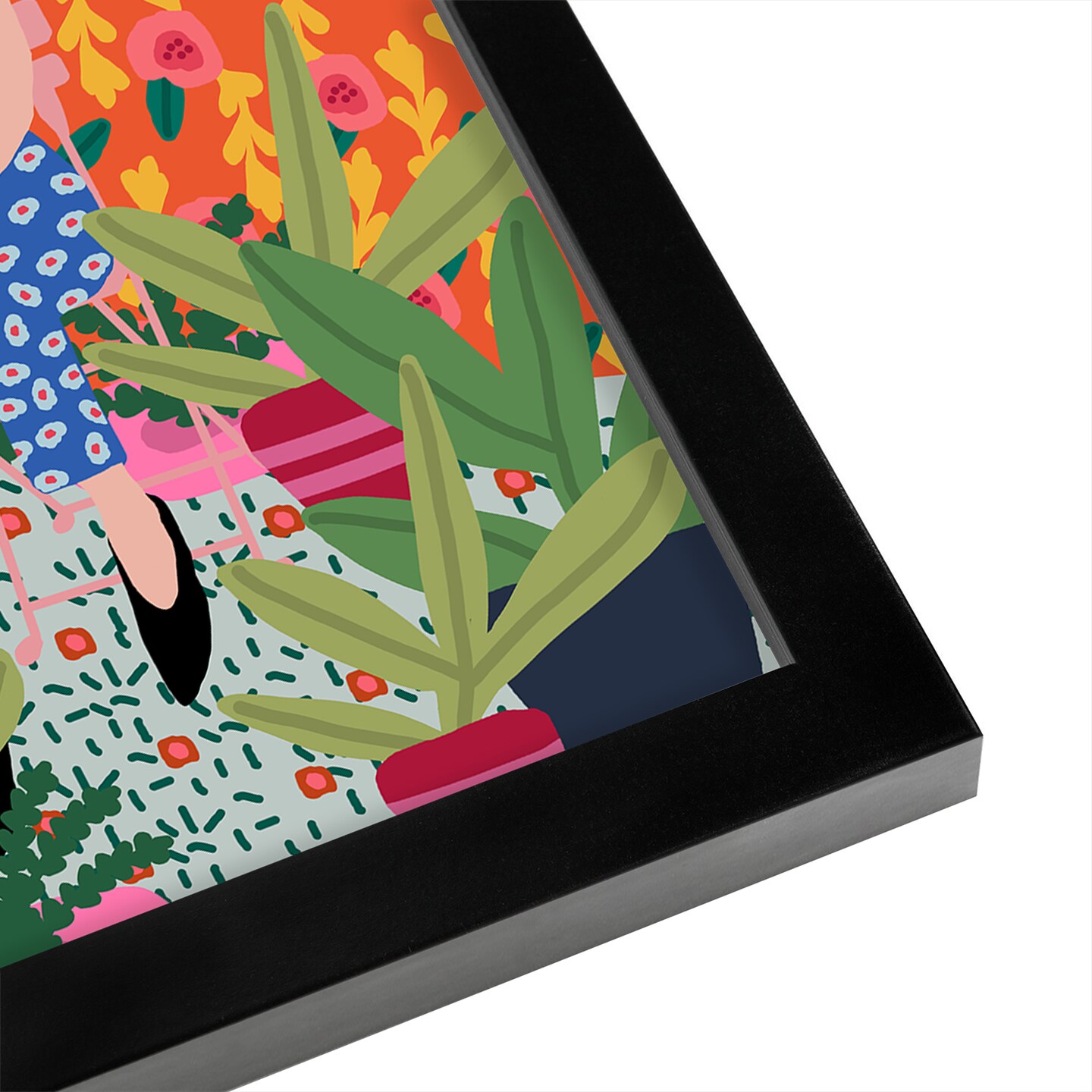 Flowers In My Hair by Studio Grand-Pere Frame  - Americanflat
