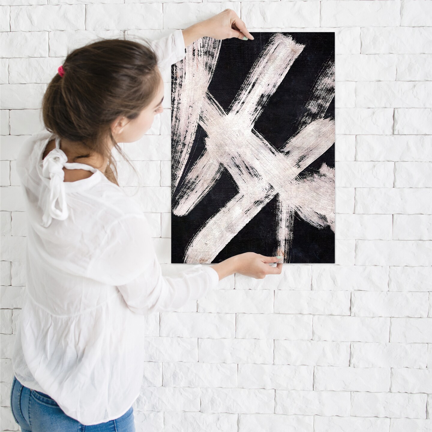 Poster Art Print - Falling Abstract by Chaos &#x26; Wonder Design  - Americanflat
