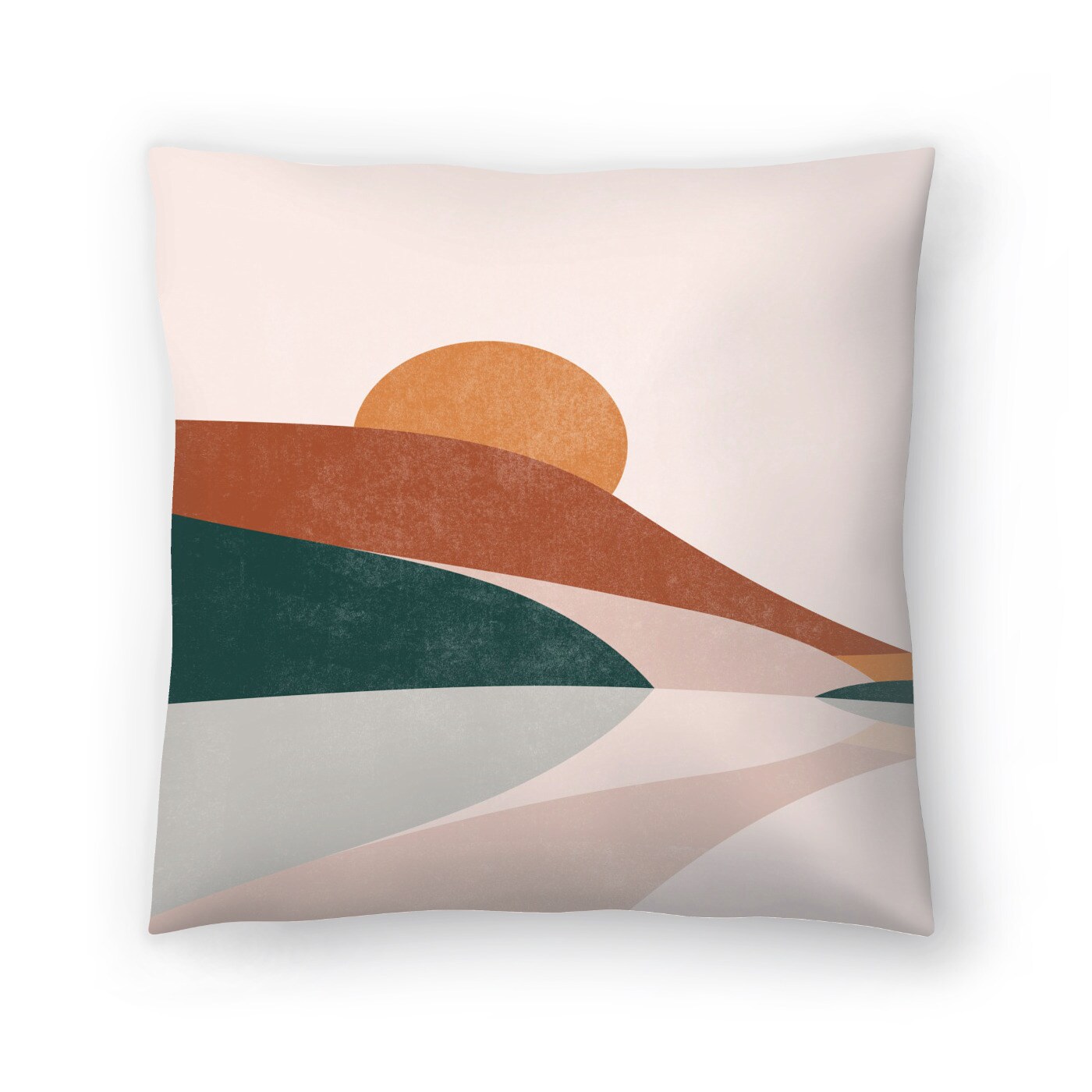 Abstract Landscape Part 1 Throw Pillow Americanflat Decorative Pillow