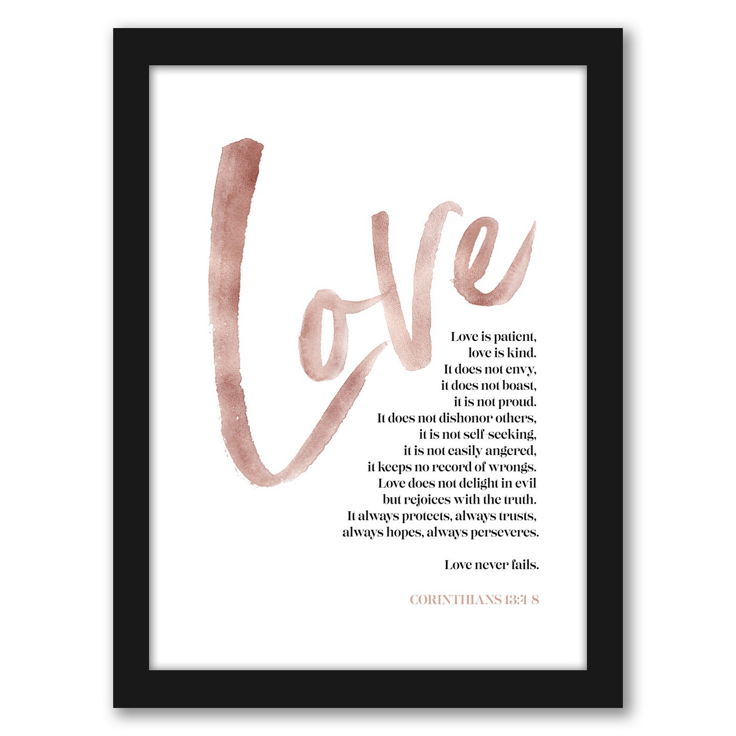 Love Is Patient by Elena David Frame  - Americanflat