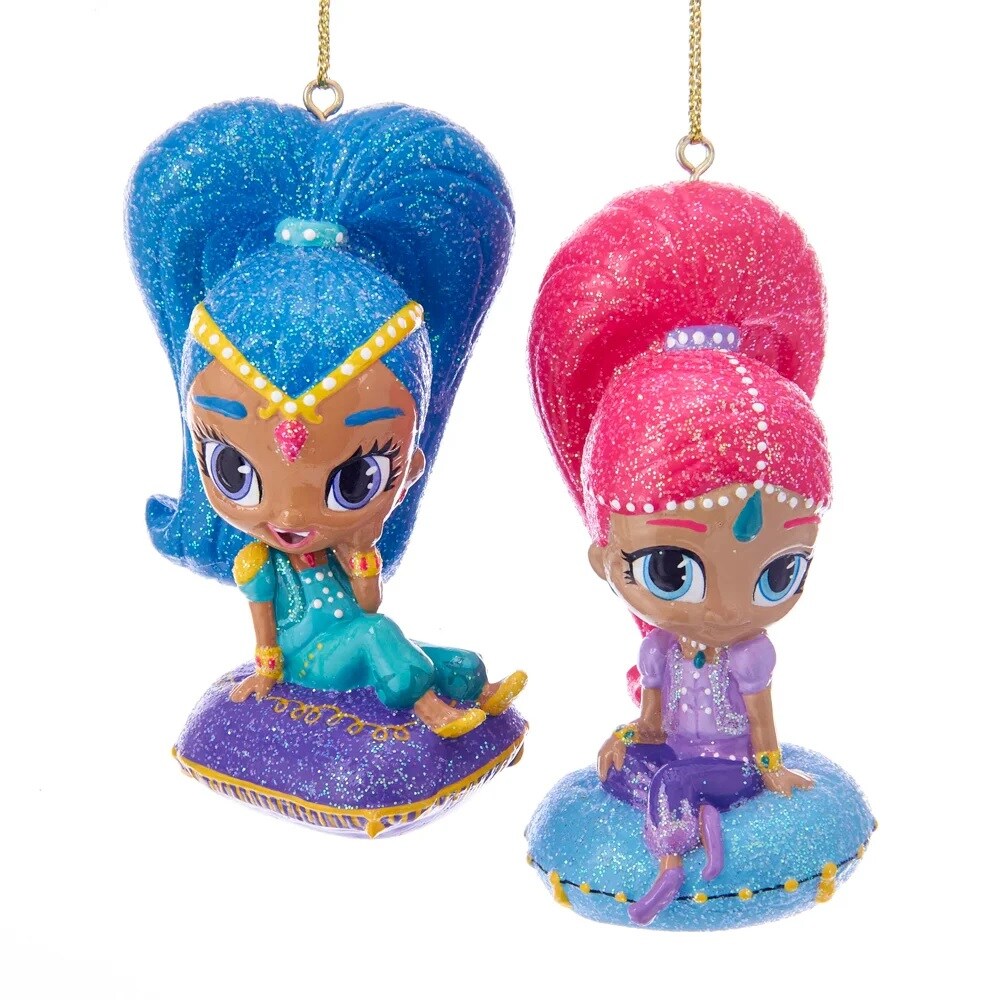 KSA Pack of 24 Shimer and Shine Character Christmas Ornaments 3.5&#x201D;