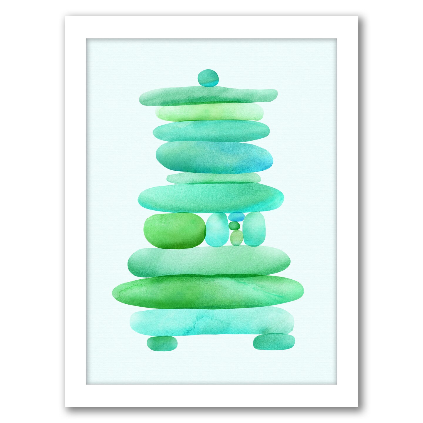 - Seaglass Cairn by Modern Tropical Frame  - Americanflat