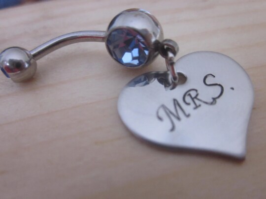 Bride belly button deals ring