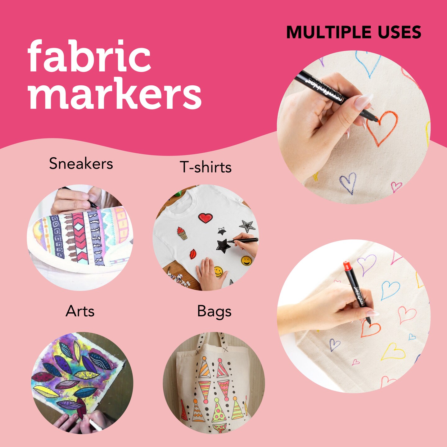 Fabric Markers Permanent for Clothes, 24 Colors Fabric Pens No Bleed, Fine  Tip for Kids, Non-Toxic Markers Paint for Tote Bag White Shirt Baby Bibs  Shoes - Yahoo Shopping
